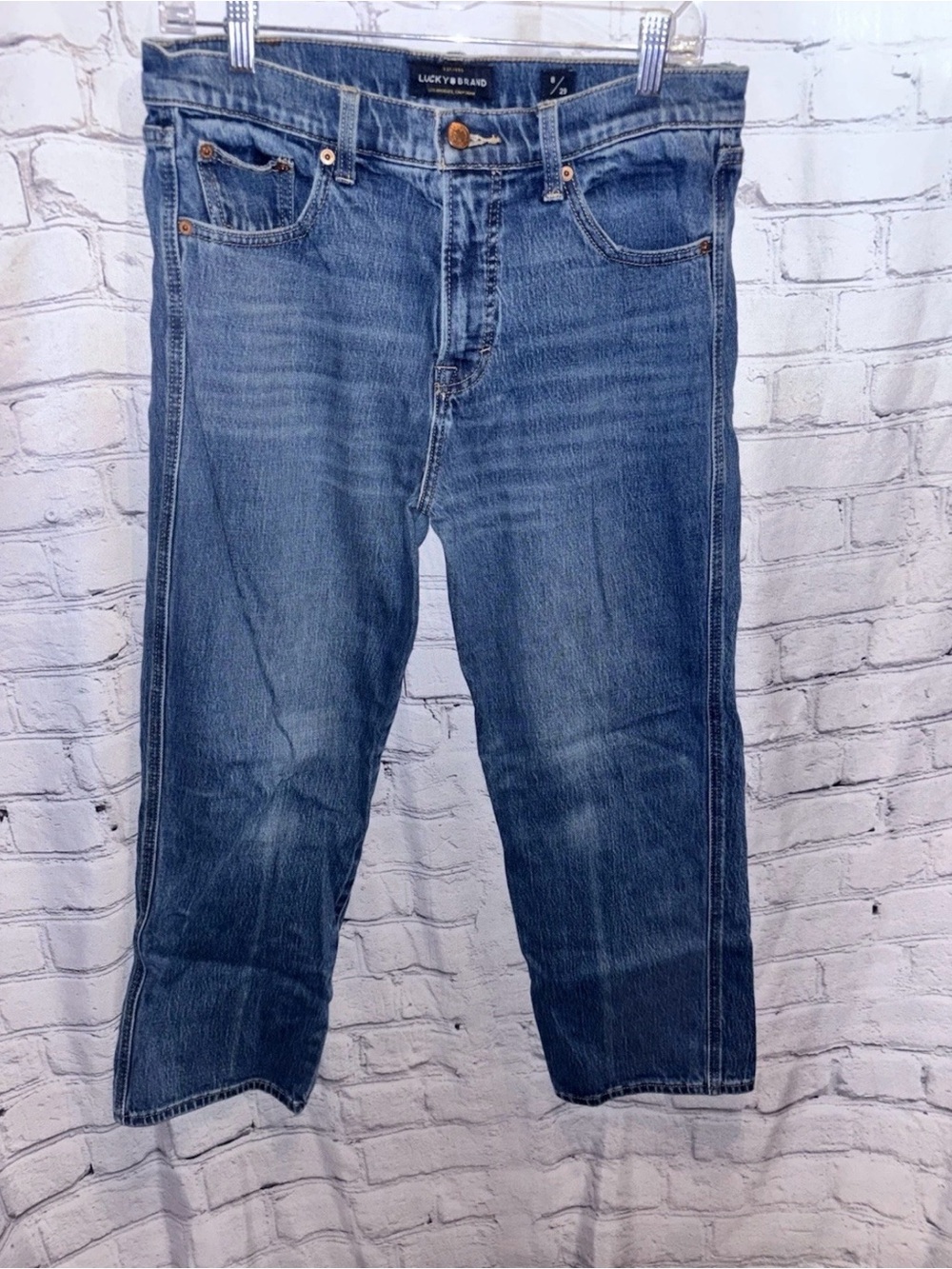 Lucky Brand Authentic Straight Crop Dark Wash Women’s Size 8/29